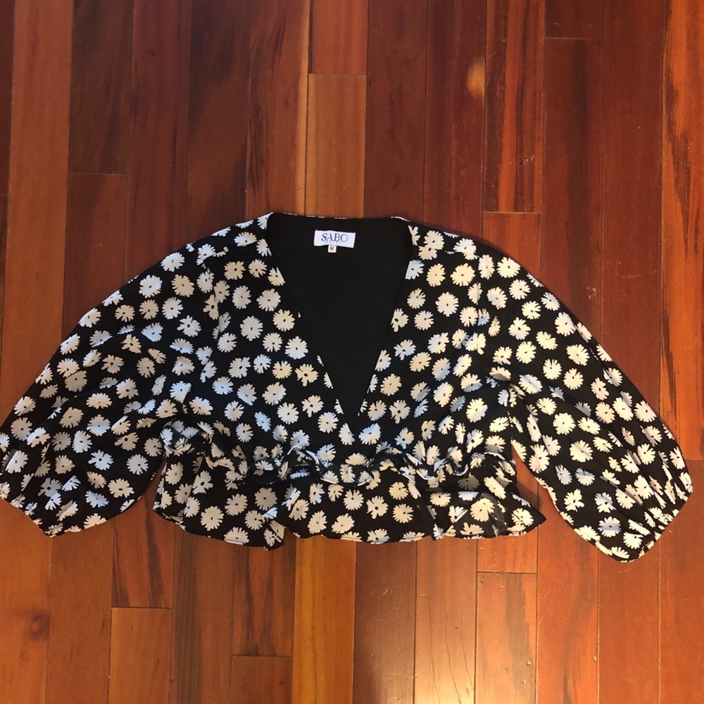 Sabo Skirt cropped ¾ sleeve top